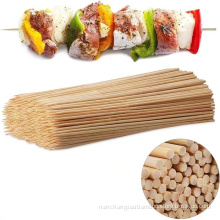 Round Bamboo Stick for Barbecue Fruit Vegetable Skewer